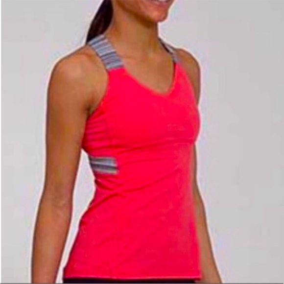 Lululemon Push Your Limits Coral Tank Top - Picture 1 of 8